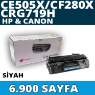 KOPYA COPIA YM-CE505X HP CE505X/CF280X/CRG719H 6900 Sayfa BLACK MUADIL Lazer ...