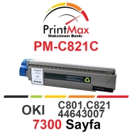 PRINTMAX PM-C821C PM-C821C 7300 Sayfa CYAN MUAD...