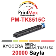 PRINTMAX PM-TK8515C PM-TK8515C 20000 Sayfa CYAN MUADIL Lazer Yazıcılar / Faks...