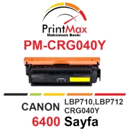 PRINTMAX PM-CRG040Y PM-CRG040Y 6400 Sayfa YELLOW MUADIL Lazer Yazıcılar / Fak...