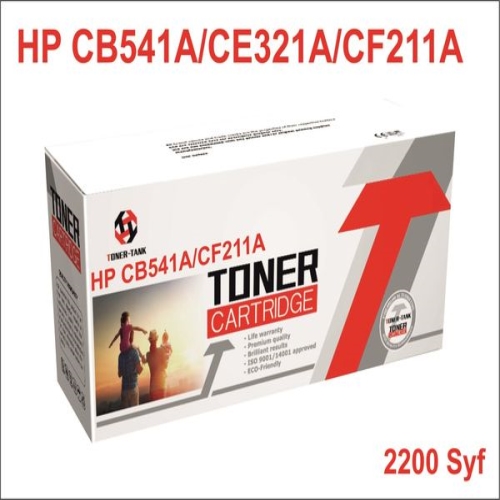 TONER TANK T-CB541A /C E321A/CF211A T-CB 541A /C E321A/CF211A 2200 Sayfa  CYAN MUADIL Lazer Yazıcılar / Faks Makineleri için Toner
