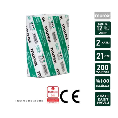MUREX 2121200 21 CM DİSPENSER 12'li Z KATLAMALI TABAKA 40 g/m²